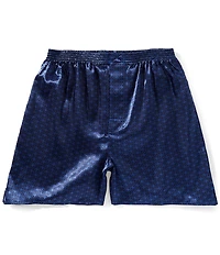 Roundtree & Yorke Solid Charmeuse 5#double; Inseam Sleep Shorts