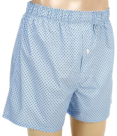 Roundtree & Yorke Diamond Woven 4#double; Inseam Boxers
