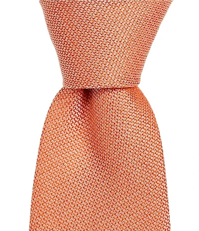 Roundtree & Yorke Xander Solid 3 3/8#double; Silk-Blend Tie