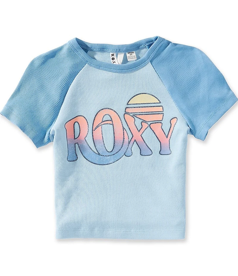 Roxy Big Girls Raglan-Sleeve Sunset Baby T-Shirt