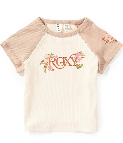 Roxy Big Girls Short Sleeve Bouquet Baby Tee
