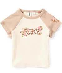 Roxy Big Girls Short Sleeve Bouquet Baby Tee