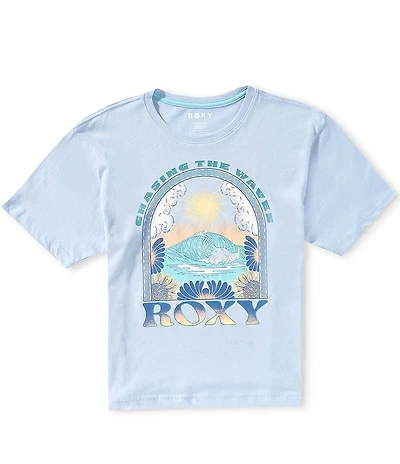 Roxy Big Girls Short Sleeve Chasing Waves Oversized T-Shirt