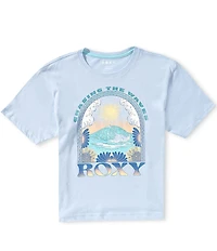 Roxy Big Girls Short Sleeve Chasing Waves Oversized T-Shirt