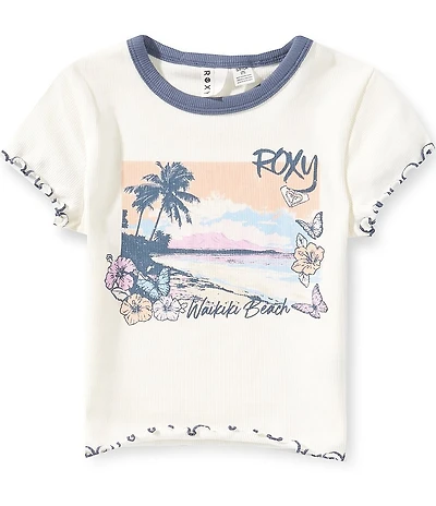 Roxy Big Girls Short Sleeve Waikiki Beach Baby Tee
