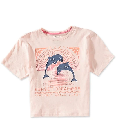 Roxy Big Girls Short Sleeve Ocean Life Oversized T-Shirt