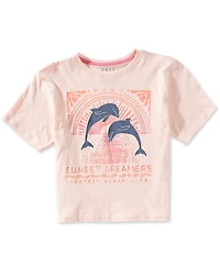 Roxy Big Girls Short Sleeve Ocean Life Oversized T-Shirt