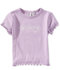 Roxy Big Girls Short-Sleeve Outline Floral Baby T-Shirt