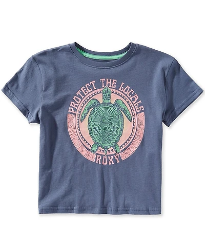 Roxy Big Girls Short-Sleeve 'Protect The Locals' Turtle Graphic T-Shirt