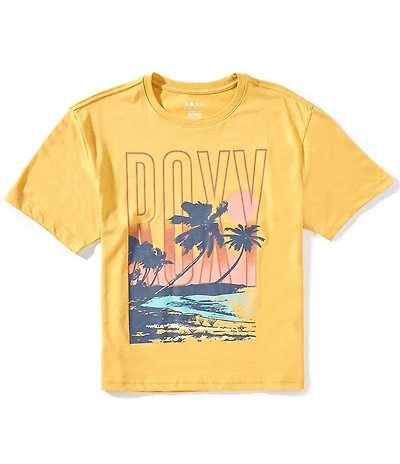 Roxy Big Girls Short Sleeve Sun Setter Oversized T-Shirt
