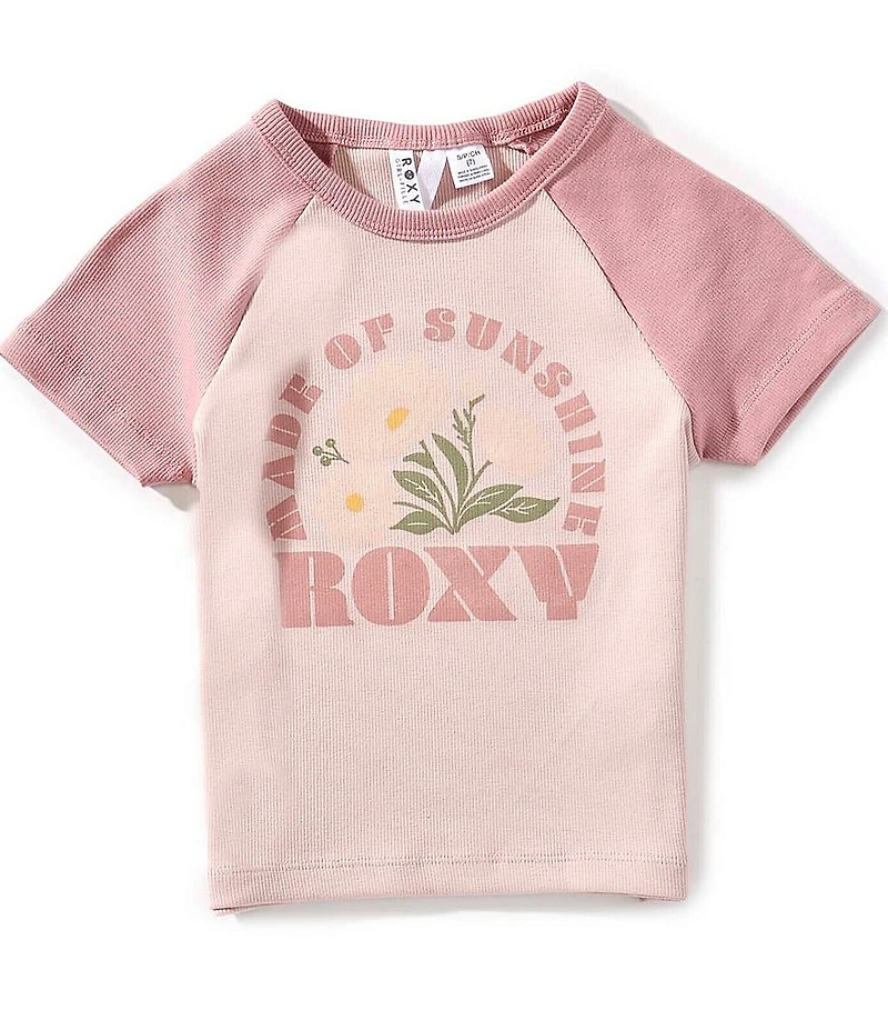 Roxy Big Girls Short Sleeve Sunshine Raglan T-Shirt