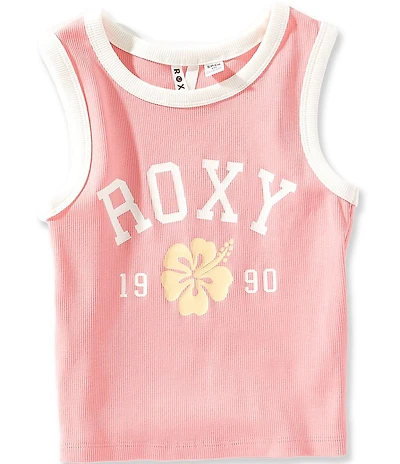 Roxy Big Girls Sleeveless Collegiate 1980 Hibiscus Tank Top