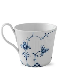Royal Copenhagen Blue Elements Floral Pattern Geometric Motif Porcelain High Handle Mug