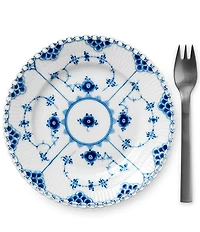 Royal Copenhagen Blue Fluted Full Lace Bread and Butter Plate