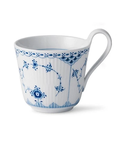 Royal Copenhagen Blue Fluted Half Lace High Handle Mug