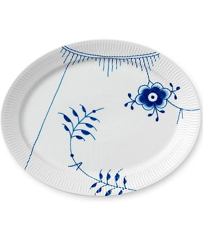Royal Copenhagen Blue Fluted Mega 13.5#double; Oval Platter
