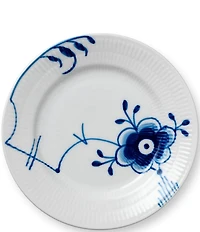 Royal Copenhagen Blue Fluted Floral Pattern Porcelain Mega Bread Butter Plate #6