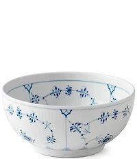 Royal Copenhagen Blue Fluted Plain Floral Motif Pattern Porcelain 1-Quart Bowl