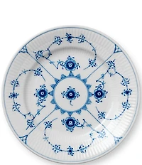 Royal Copenhagen Blue Fluted Plain Floral Pattern Motif Porcelain Bread & Butter Plate