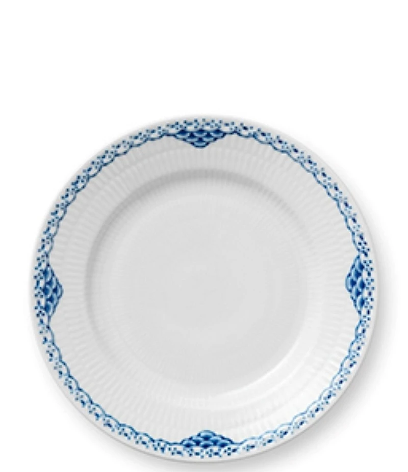 Royal Copenhagen Princess Delicate Blue Lace Border Pattern Bread & Butter Plate