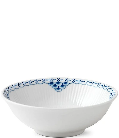 Royal Copenhagen Princess Delicate Lace Blue Pattern Painted Border Cereal Bowl