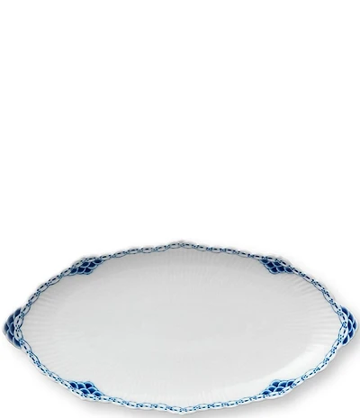 Royal Copenhagen Princess Delicate Lace Pattern Porcelain Oval Accent Dish