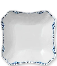 Royal Copenhagen Princess Delicate Blue Lace Border Pattern Square Bowl