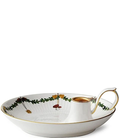 Royal Copenhagen Star Fluted Christmas 7#double; Candlestick