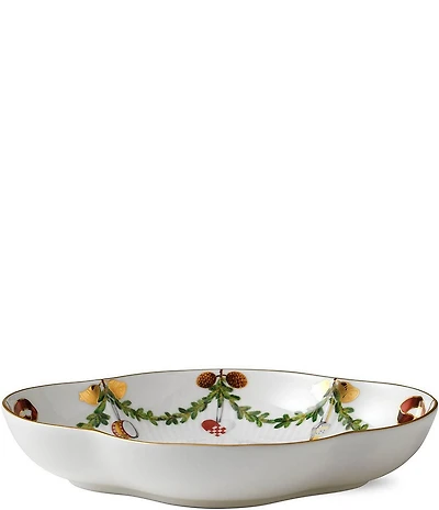 Royal Copenhagen Star Fluted Christmas Accent Dish