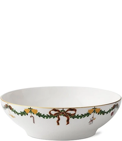 Royal Copenhagen Star Fluted Christmas Serving Bowl