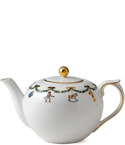 Royal Copenhagen Star Fluted Christmas Teapot