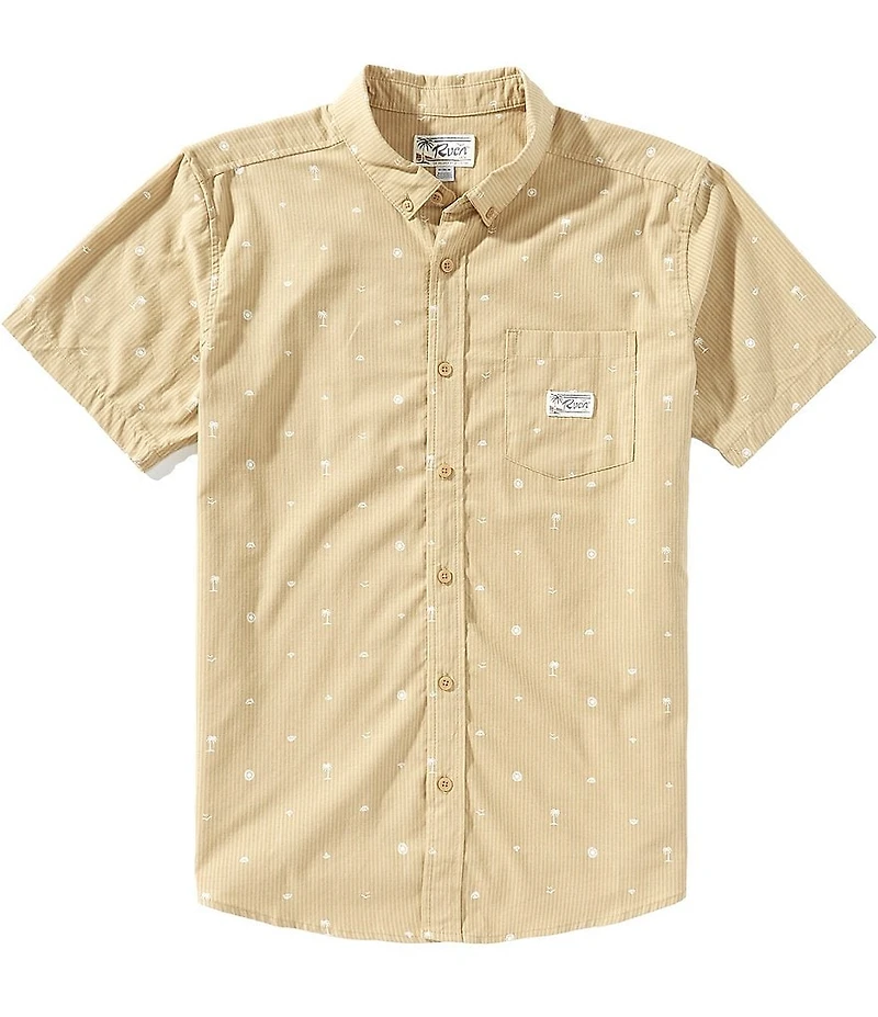 RVCA Exotica Seersucker Short Sleeve Woven Shirt