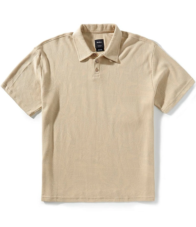 RVCA Leaf Lines Short Sleeve Polo Shirt