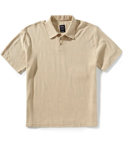 RVCA Leaf Lines Short Sleeve Polo Shirt
