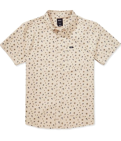 RVCA That'll Do Printed Short Sleeve Oxford Shirt