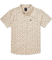 RVCA That'll Do Printed Short Sleeve Oxford Shirt