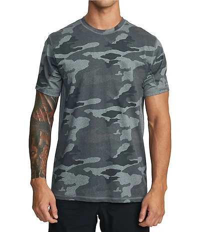 RVCA VA Sport Vent Short Sleeve Training Camo Print T-Shirt