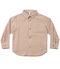 Rylee + Cru Baby Boys Long Sleeve Checked Button Front Shirt