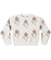 Rylee + Cru Baby Girls Aspen Flower Sweater