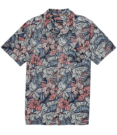 Salt Life Sailfish Blossom Short Sleeve Woven Shirt