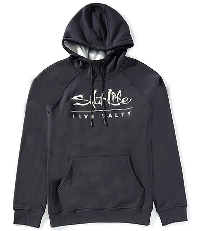 Salt Life Skull And Fillet Long Sleeve Polar Fleece Hoodie