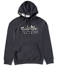 Salt Life Skull And Fillet Long Sleeve Polar Fleece Hoodie
