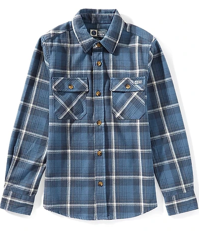 Salty Crew Big Boys Long Sleeve Daybreak Flannel Shirt