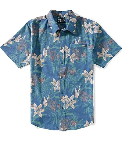 Salty Crew Drifter Short Sleeve Floral Printed Woven Shirt