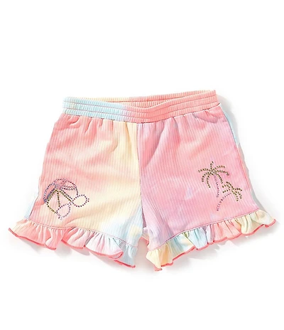 Sara Sara Little Girls Tie-Dye Shorts