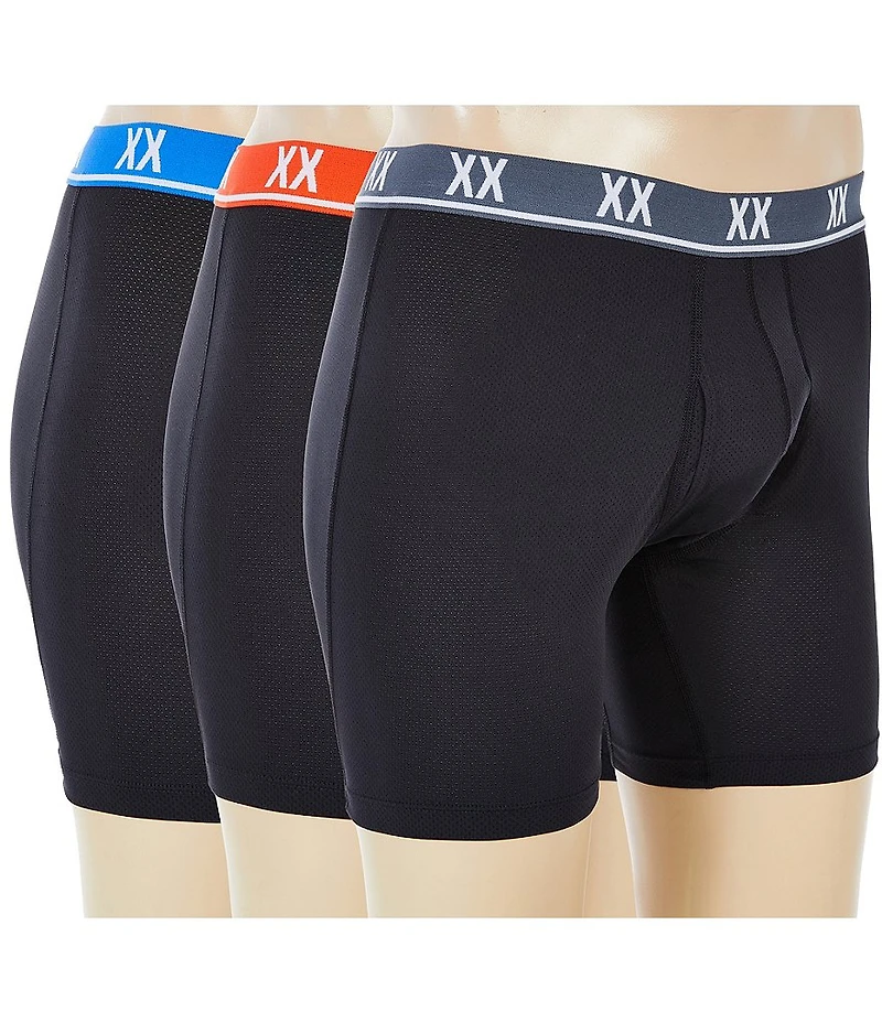 Saxx Essential Performance Mesh Boxer Brief Fly 3-Pack
