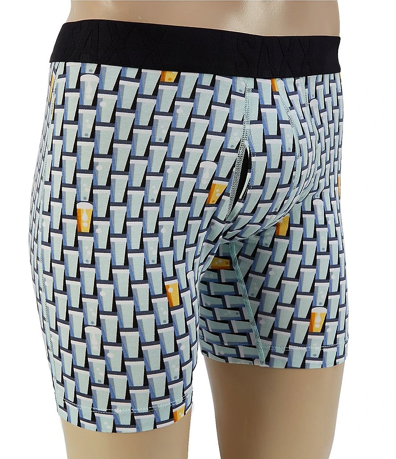 SAXX DropTemp® Cooling Grab A Beer 6#double; Inseam Boxer Briefs