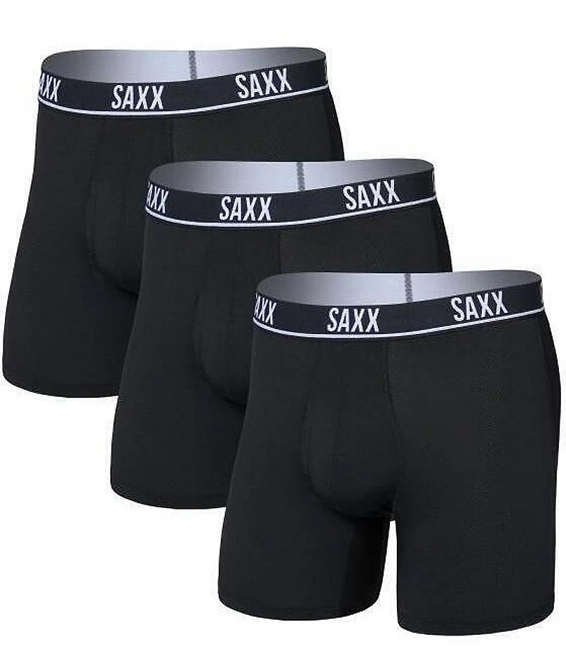 Saxx Essential Performance Mesh Boxer Brief Fly 3-Pack
