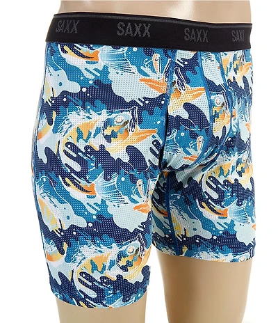 SAXX Quest Big Mouth Bass Performance Mesh 6#double; Inseam Boxer Briefs