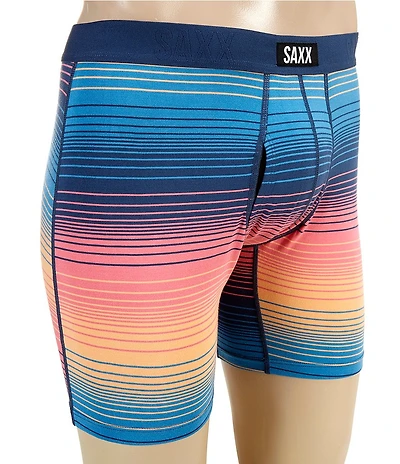 SAXX Vibe Xtra Soft Comfort Striped 6#double; Inseam Boxer Briefs